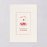 That’s Amore Engagement Party Invitations Ruby Signature Blank Standard