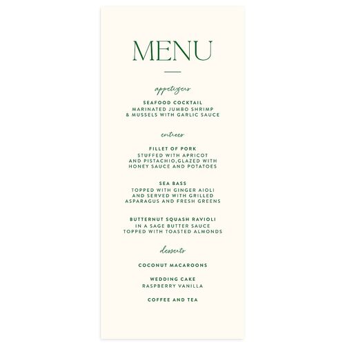 Hawaiian Tropical Orchid Oval Menus Crimson Signature