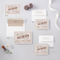Western I Do BBQ Save The Date Magnets Saddle Magnet Paper