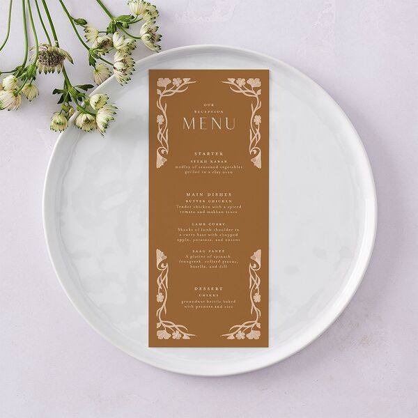 Indian Majestic Legacy Elephants Menus Saddle Signature