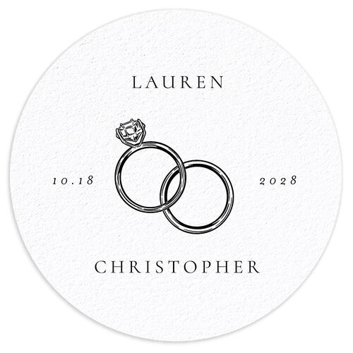 Lasting Frame Coasters Pure White Cardboard Circle