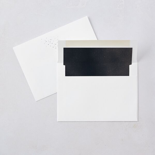 Shimmer Dust Wedding Invitations Gold Dark Navy Signature Blank No Standard