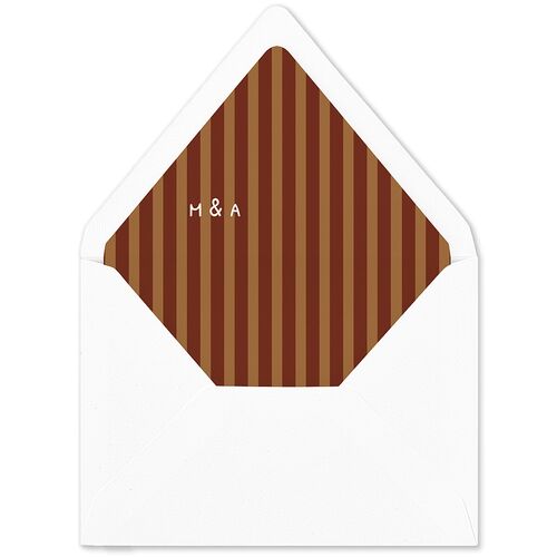 Hand Drawn Recipe Euro Envelope Liners Saddle Luxe