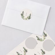 Elegant Mountain Border Wedding Stickers Meadow Circle