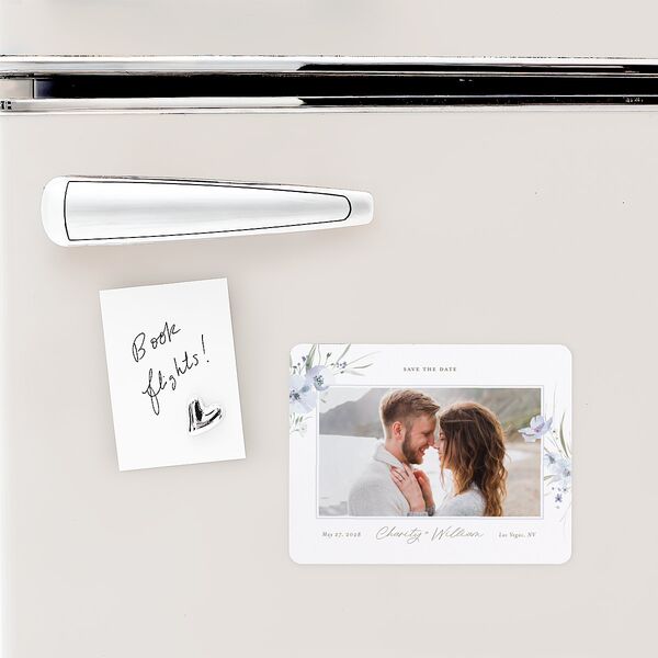 Floral Photo Save The Date Magnets Ocean Magnet Paper