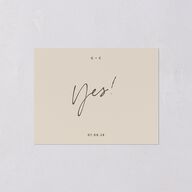Written Names Save the Date Petite Cards Bisque Signature smooth Blank No Standard