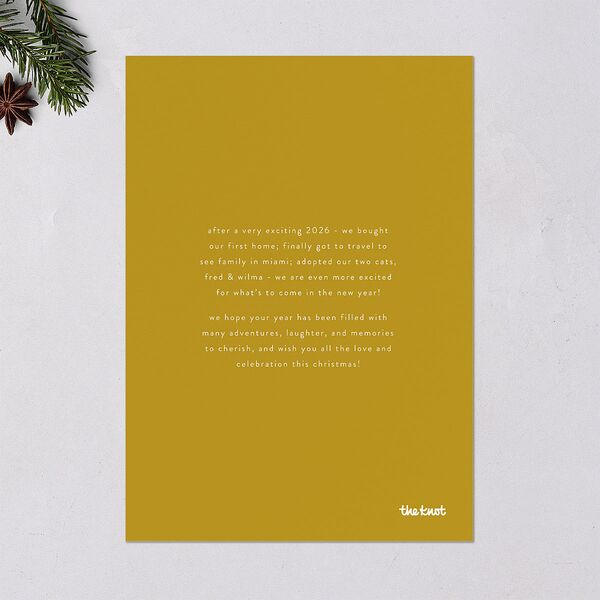 Christmas Wishes Holiday Cards Marigold Signature Blank Portrait  Standard