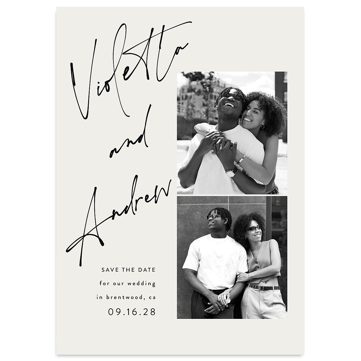 Signed Save The Date Cards