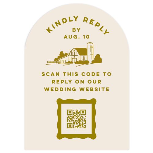Adventure Icon Wedding Response Cards Umber Signature Arch