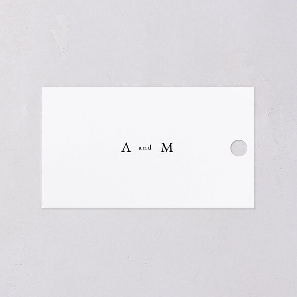 Elegant Ivy Favor Gift Tags Pure White Signature