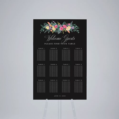 Glamorous Regency Garden Standard Seating Chart Large by Bridgerton Midnight Standard Outdoor Corrugated L Seating