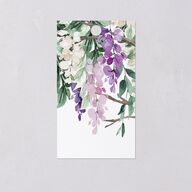 Romantic Wisteria Favor Gift Tags Purple Petal Signature