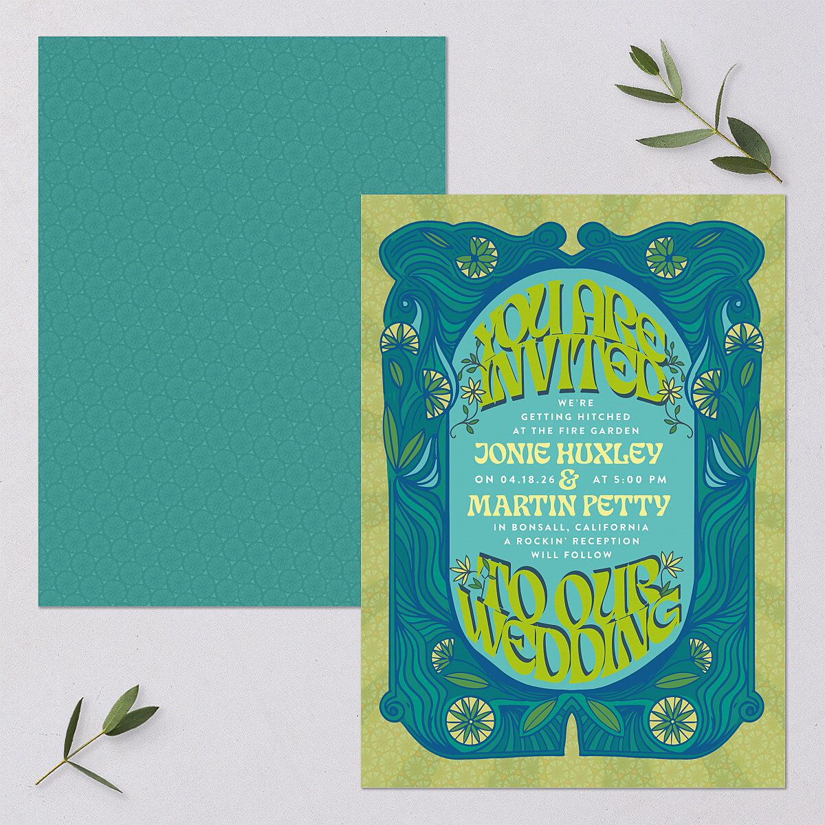 Wedstock Wedding Invitations Sky Signature Blank No Standard