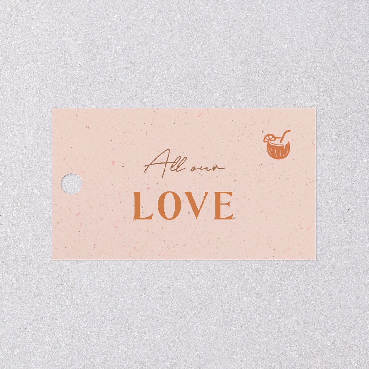 Beach Party Favor Gift Tags — view 1