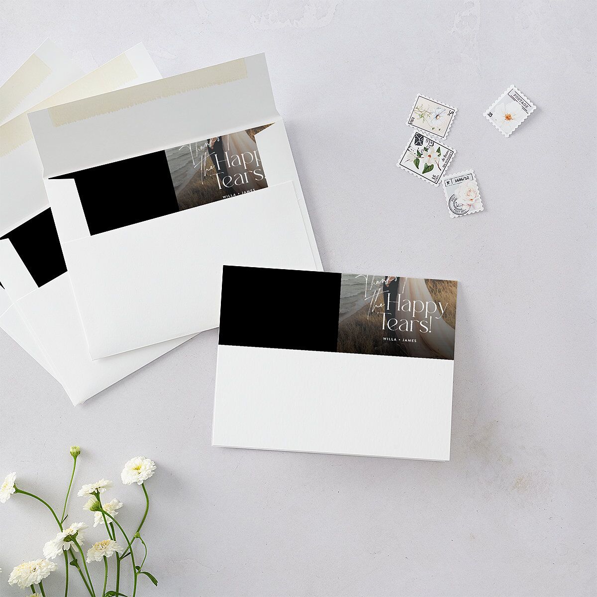 Happy Tears Thank You Cards — view 2