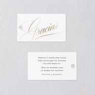 Nuestra Boda Favor Gift Tags Gold Pure White Signature