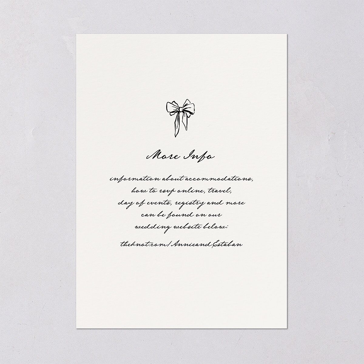 Vintage Candelabra with Bow Wedding Invitations Bisque Signature Blank No Standard