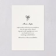 Vintage Candelabra with Bow Wedding Invitations Bisque Signature Blank No Standard