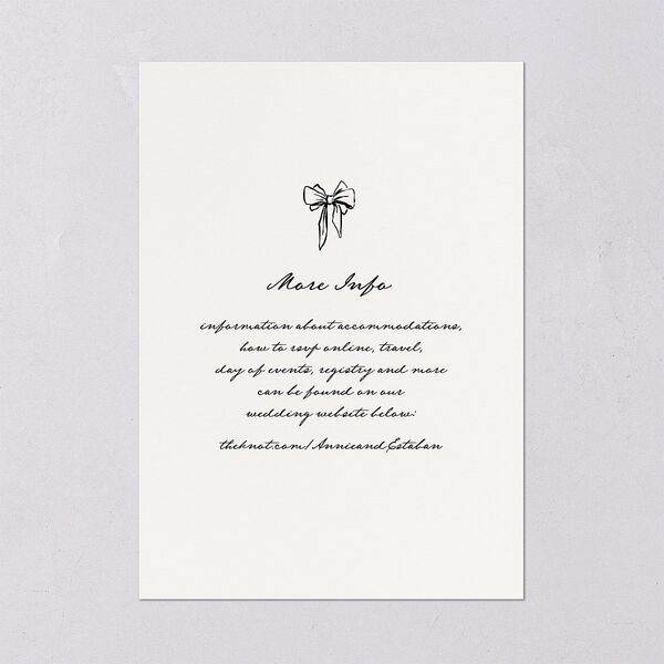 Vintage Candelabra with Bow Wedding Invitations Bisque Signature Blank No Standard
