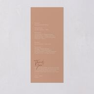 Simple Script Wedding Programs Vintage Pink Signature