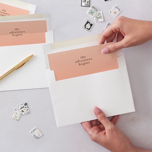 Desert Cactus Envelope Liners Standard Peach Fuzz Liner
