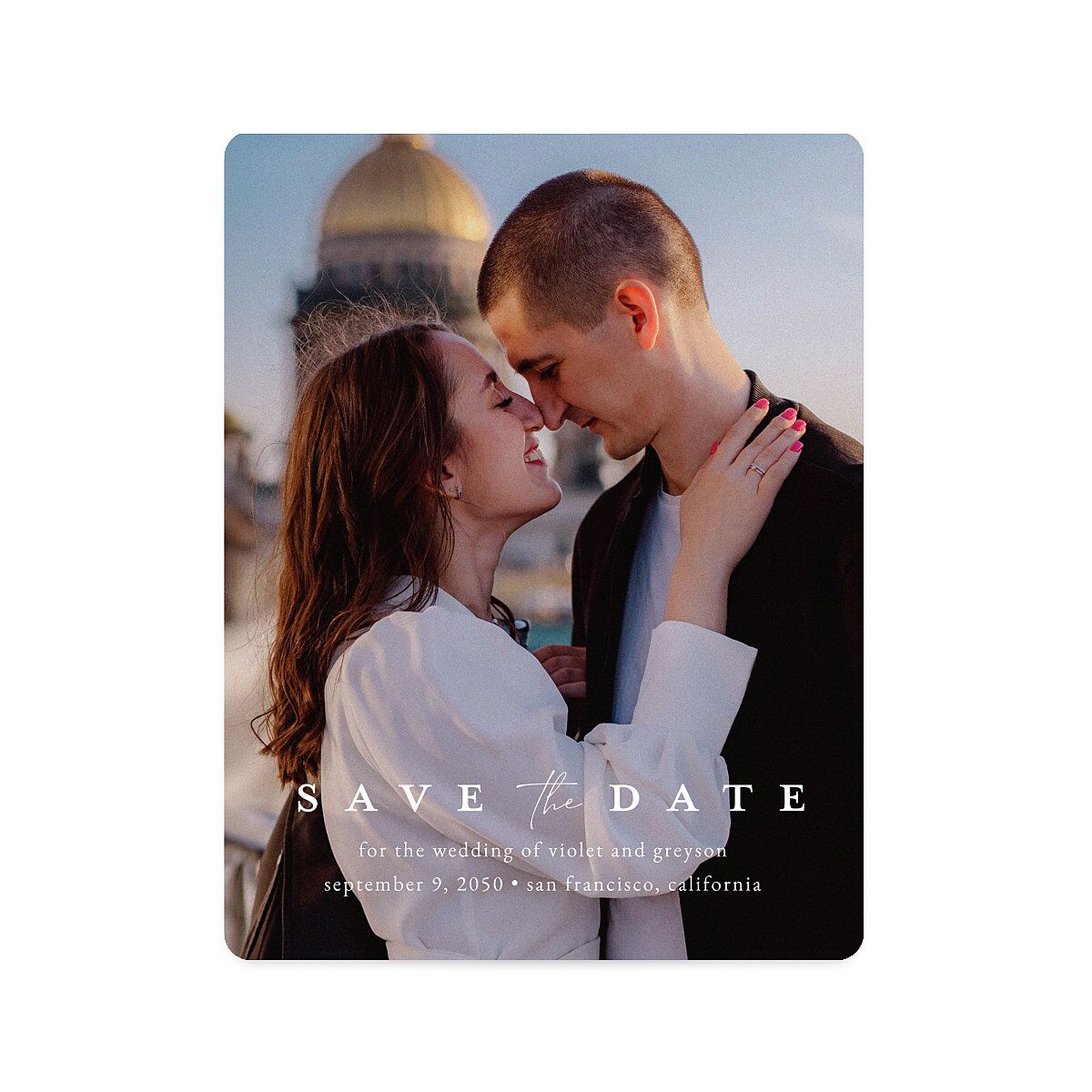 Ethereal Floral Save The Date Magnets