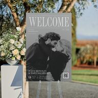 Magazine Cover Standard Welcome Sign Large Licorice Standard Indoor Foam Core L Welcome