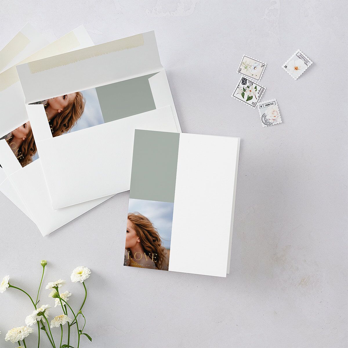 Eucalyptus Edges Thank You Cards — view 2