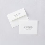 Classic Picture Series Thank You Card Envelopes Pure White White Both Recipient and Return Addresses Signature Standard