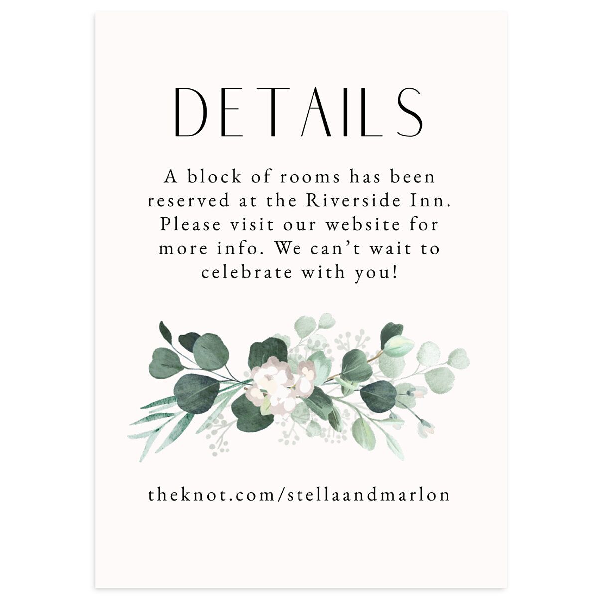 Timeless Hoop Wedding Enclosure Cards