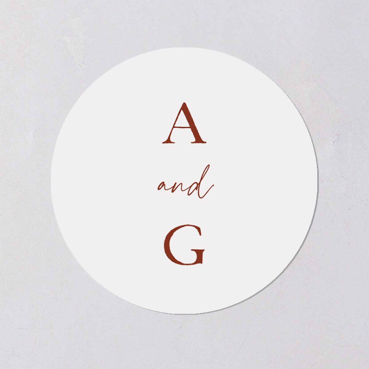 Bohemian Arch Wedding Stickers Copper Circle