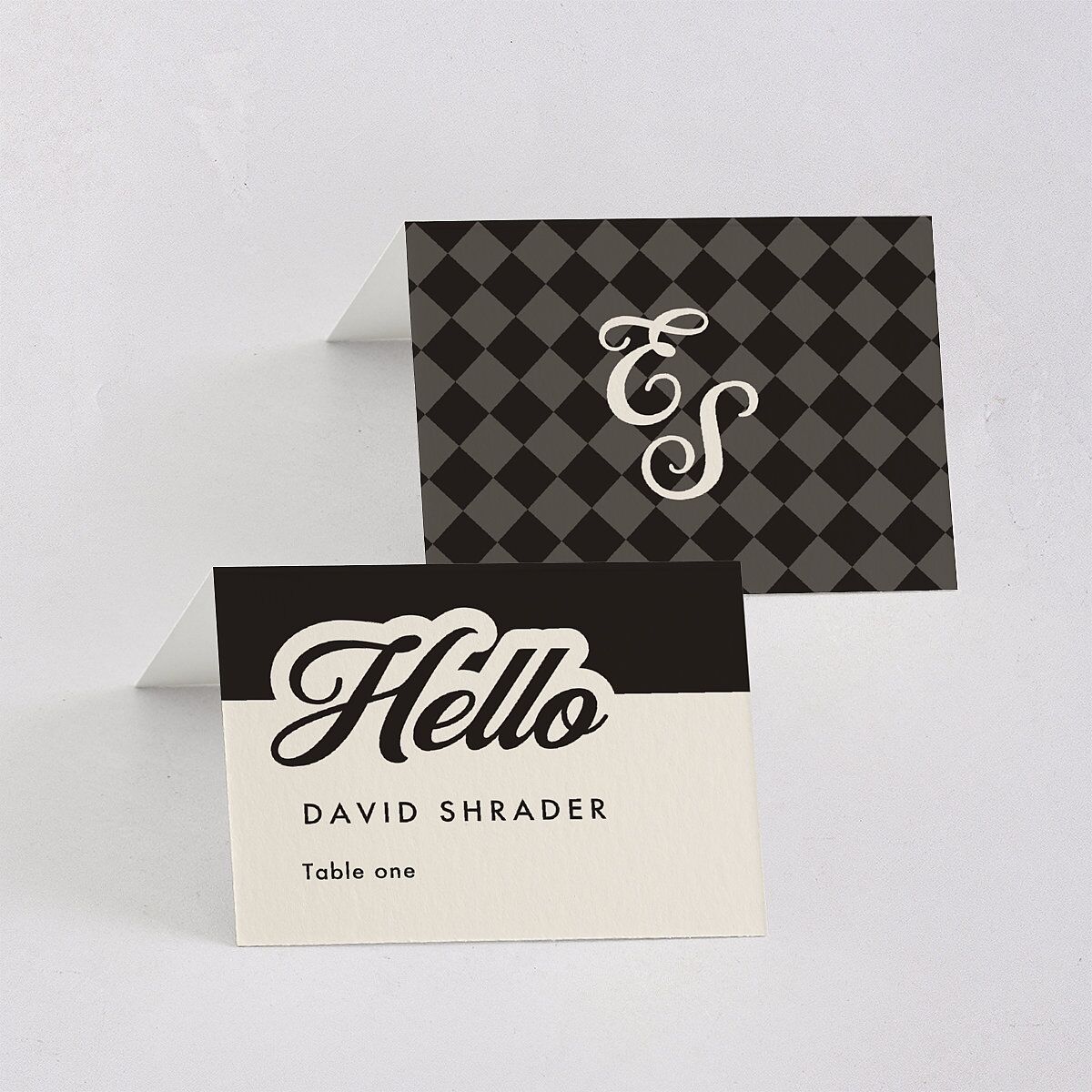 Our Day Place Cards Deep Bronze Signature