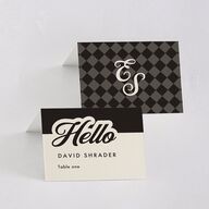 Our Day Place Cards Deep Bronze Signature
