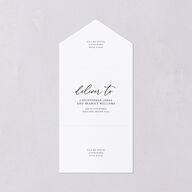 Romantic Photo All-in-One Wedding Invitations Midnight Signature Light Both Recipient and Return Addresses No