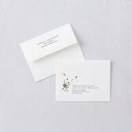 Delicate Wildflower Thank You Cards Pure White