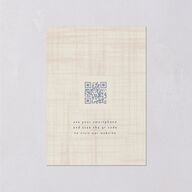 Western Tapestry Wedding Enclosure Cards Linen Signature