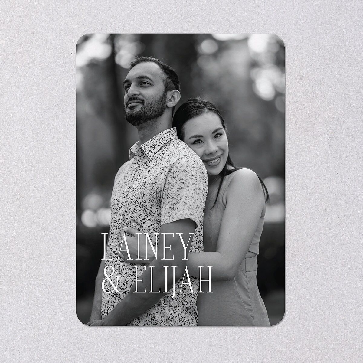 Editorial QR Wedding Invitations Midnight Signature Blank No Rounded
