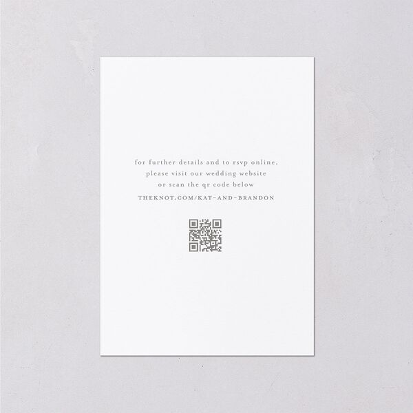 Luxury Floral Monogram Wedding Enclosure Cards Cotton Signature Standard