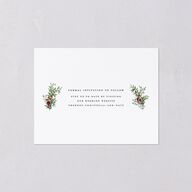 Floral Arc Save the Date Petite Cards Merlot Signature smooth Blank No Standard
