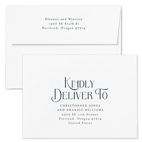 Be Our Guest Save The Date Card Envelopes Terracotta Champagne Recipient Address Signature Standard