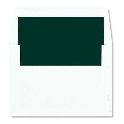 Sparkling Plaid Envelope Liners Dark Green Standard