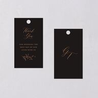 Dark Vintage Fantasy Favor Gift Tags Midnight Signature