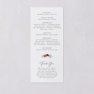 Floral Arc Wedding Programs Merlot Signature