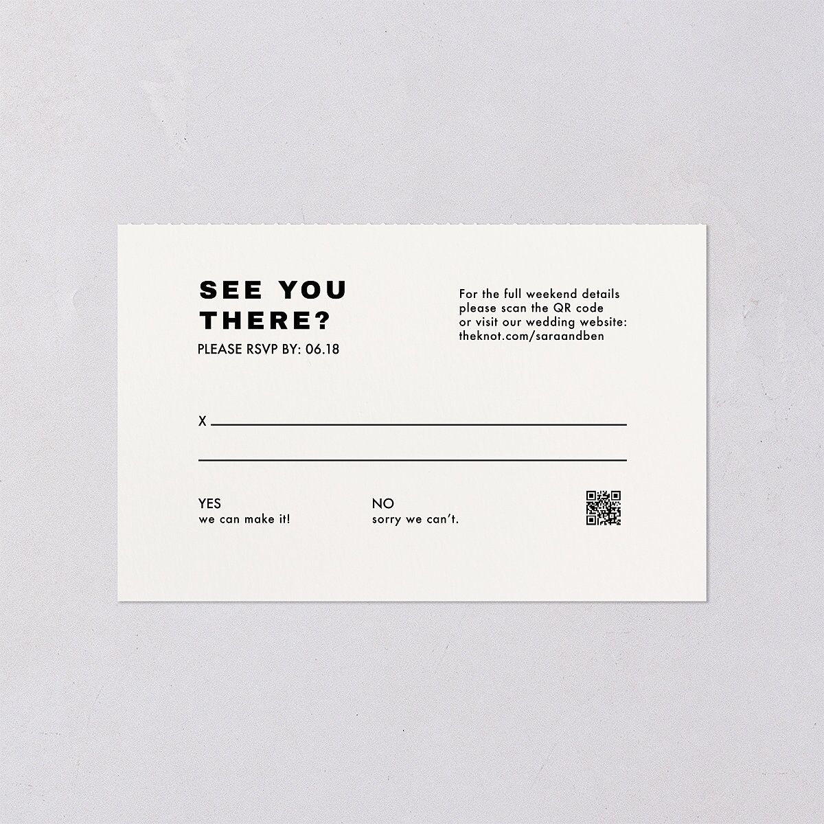 Cinematic Love Story All-in-One Wedding Invitations Pure White Signature Light Both Recipient and Return Addresses No