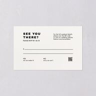 Cinematic Love Story All-in-One Wedding Invitations Pure White Signature Light Both Recipient and Return Addresses No