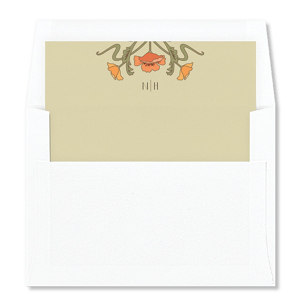 Vintage Nouveau Standard Envelope Liners