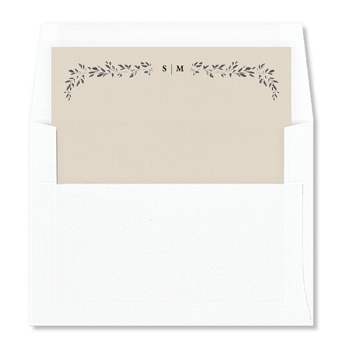 Delicate Frame Envelope Liners Licorice Standard