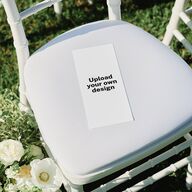 Upload Your Own Design Portrait Photo Wedding Programs Pure White Signature