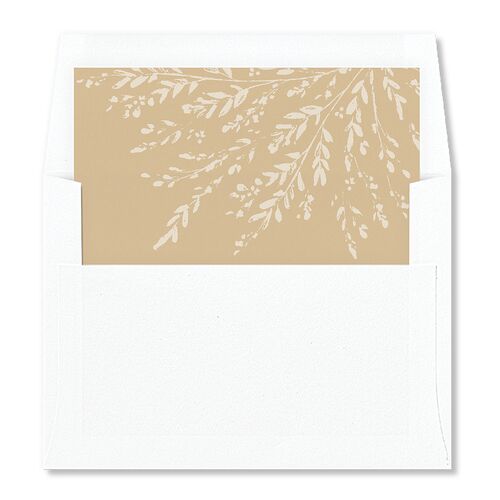 Rustic Branch Frame Envelope Liners Charcoal Standard