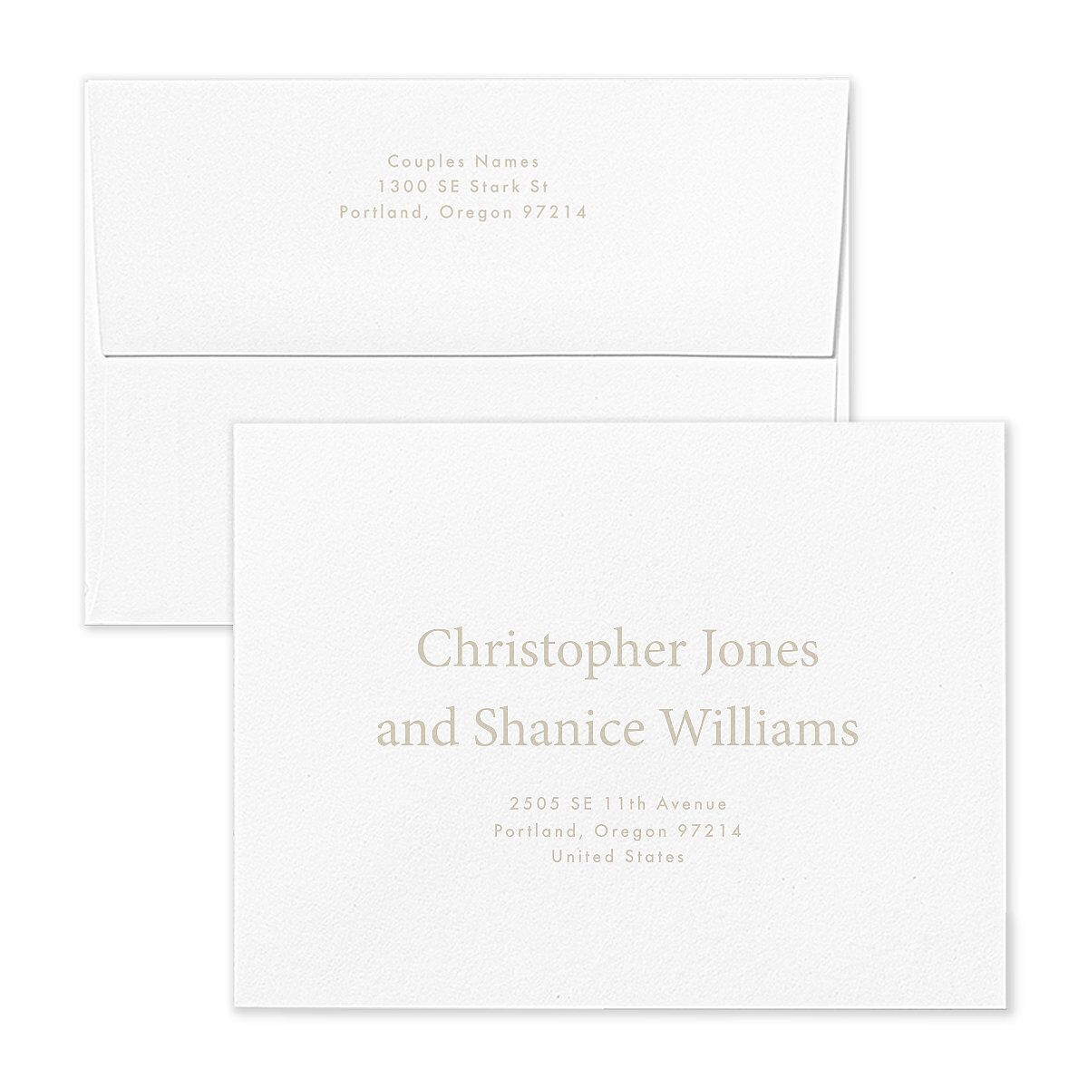 Ticket Frame Border Thank You Card Envelopes